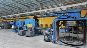 Production workshop cold heading machine area