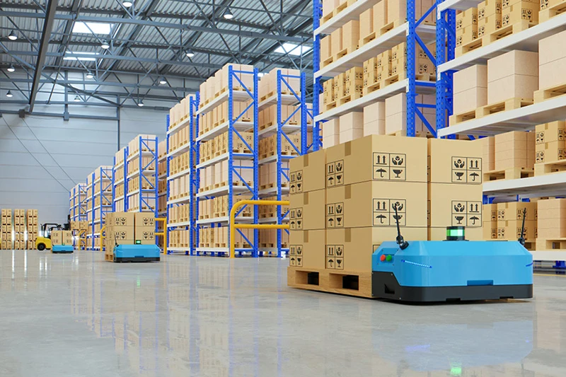 AGV drive wheel applications in industrial logistics