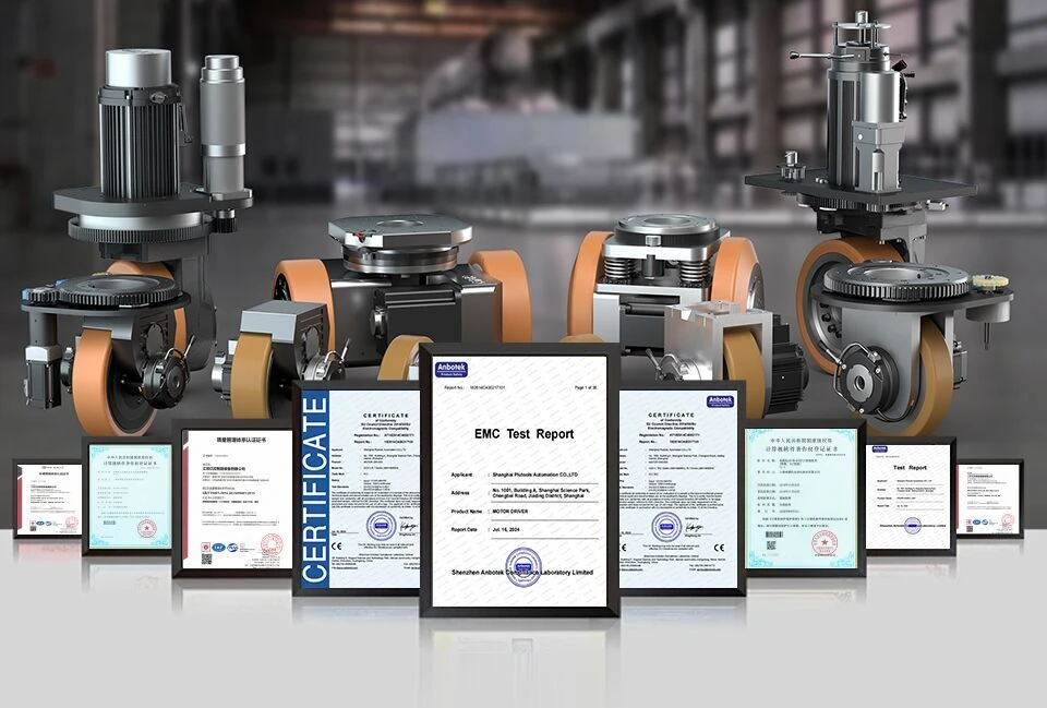 CE certification for the Plutools TEC and PLT drive wheel series