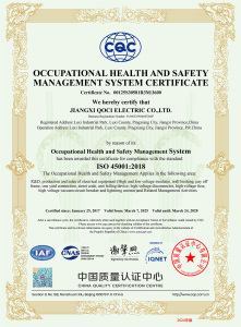 Occupational Health and Safety Management System Certificate