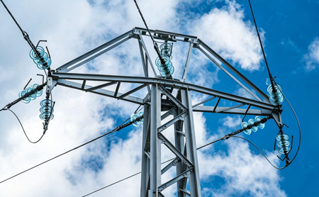 U160BM glass insulator used in overhead transmission line and grid construction projects