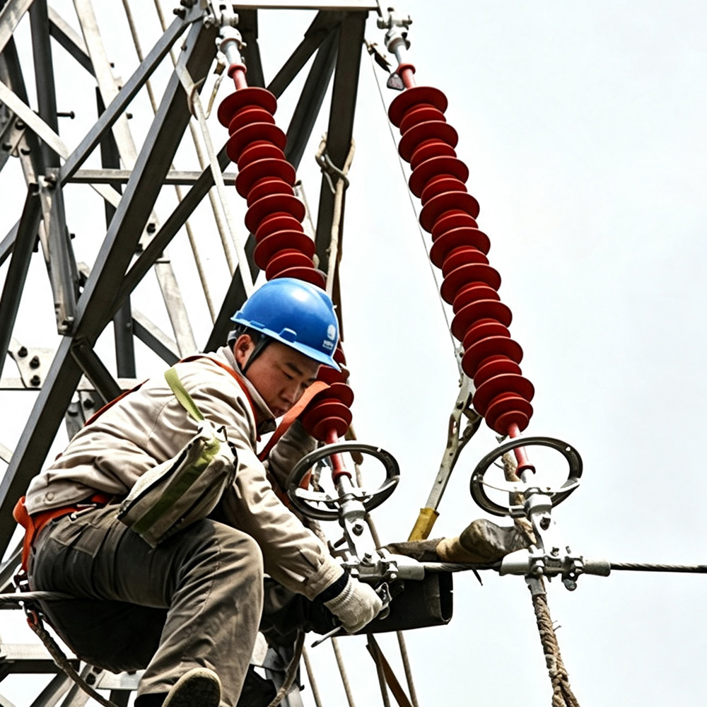 Composite silicone rubber insulator for overhead line applications