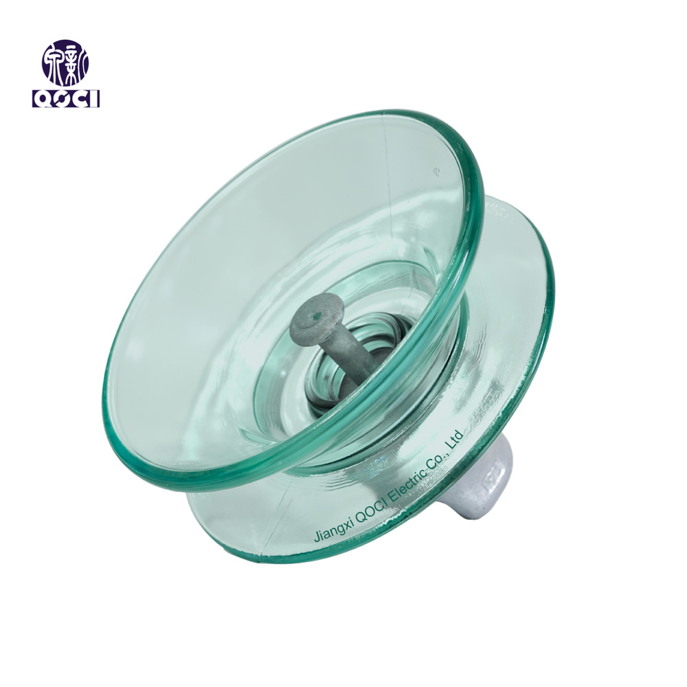U210BD 210kN High Voltage Ball And Socket Type Double Shed Suspension Tempered glass Insulator