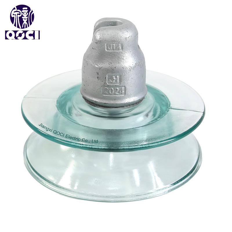 U100BD 100kN High Voltage cap and pin type Double Shed Suspension Toughened glass Insulator