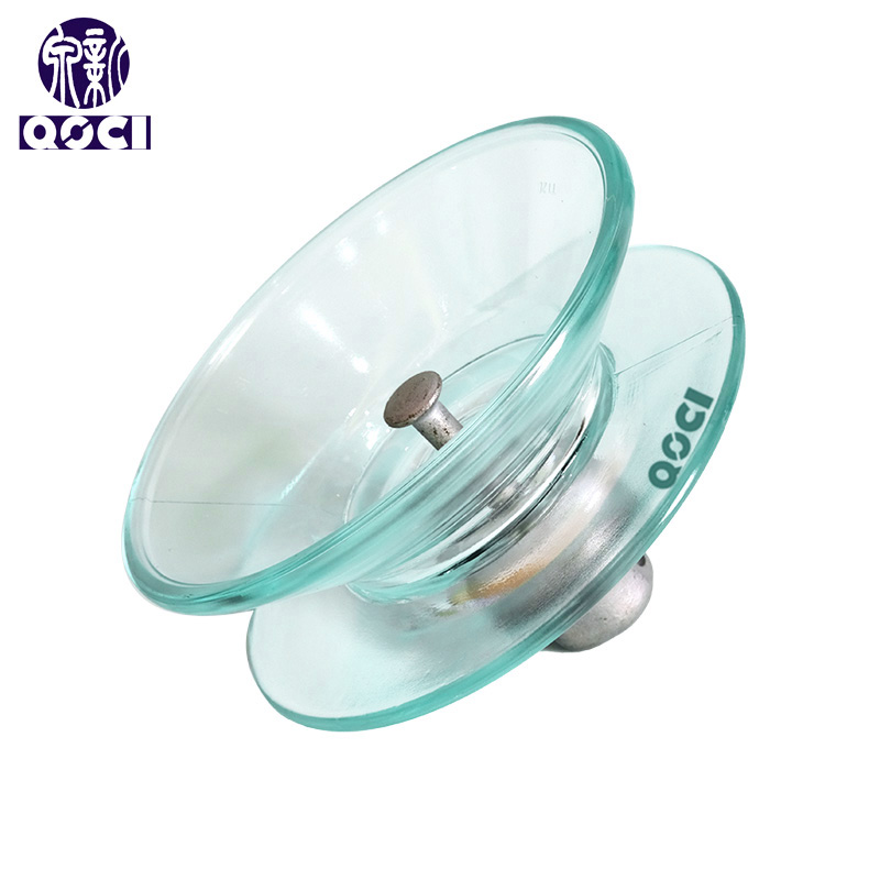 U100BD 100kN High Voltage cap and pin type Double Shed Suspension Toughened glass Insulator