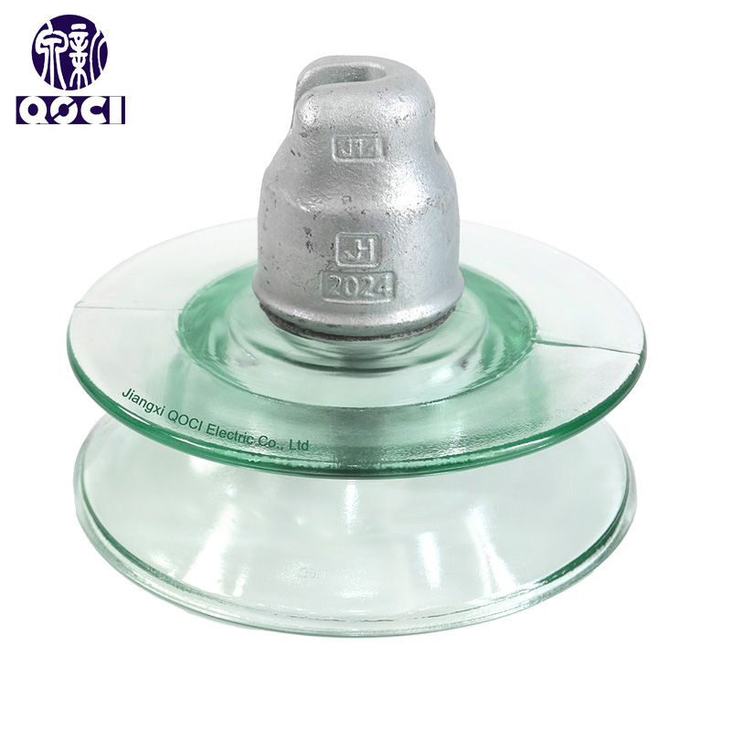 U120BLD 120kN High Voltage Ball-Socket Type Two-Winged Suspension Tempered glass Insulator