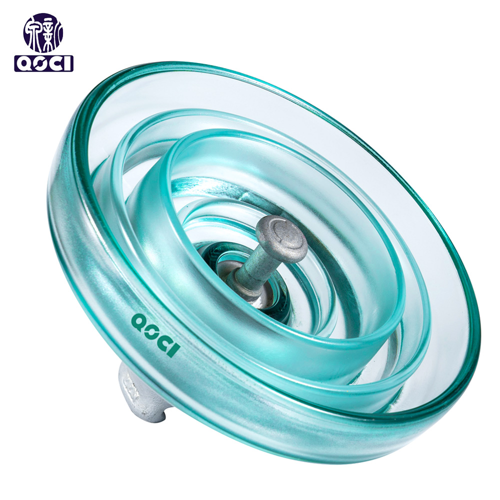 U160BP 160kN High Voltage cap and pin type Fog Type Suspension Toughened glass Insulator