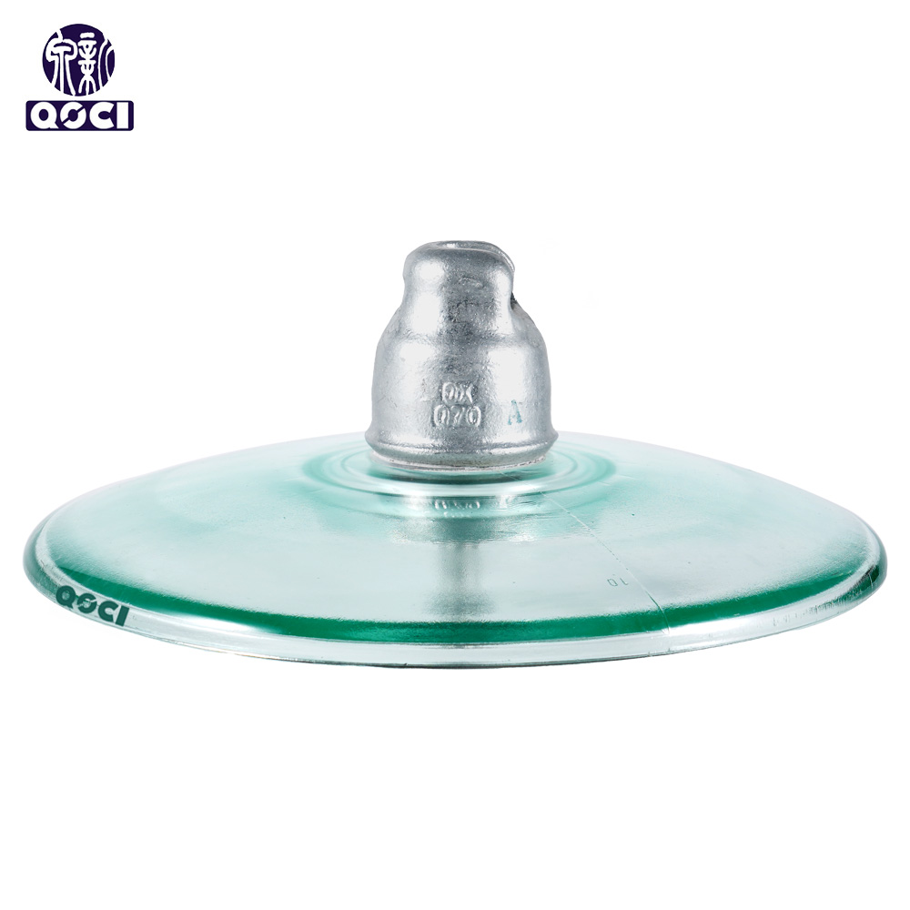 U100BA 100kN High Voltage Ball-Socket Type AerodynamicSuspension Tempered glass Insulator