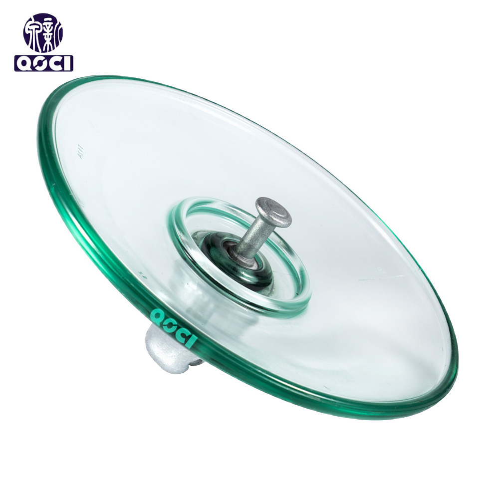 U70BA 70kN High Voltage cap and pin type AerodynamicSuspension Toughened glass Insulator
