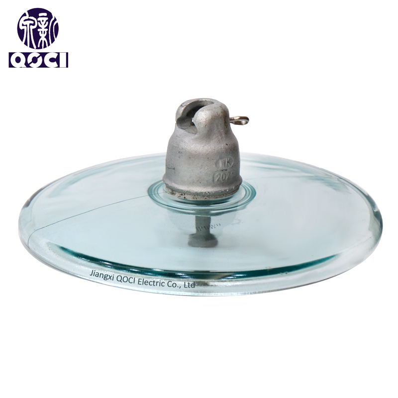 U210BA 210kN High Voltage cap and pin type AerodynamicSuspension Toughened glass Insulator