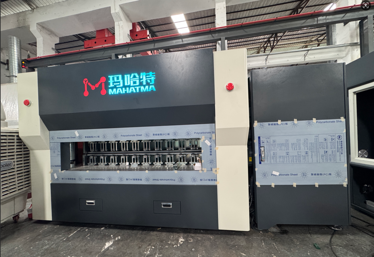 MAHATMA hydraulic leveling machine installed for coil line duty