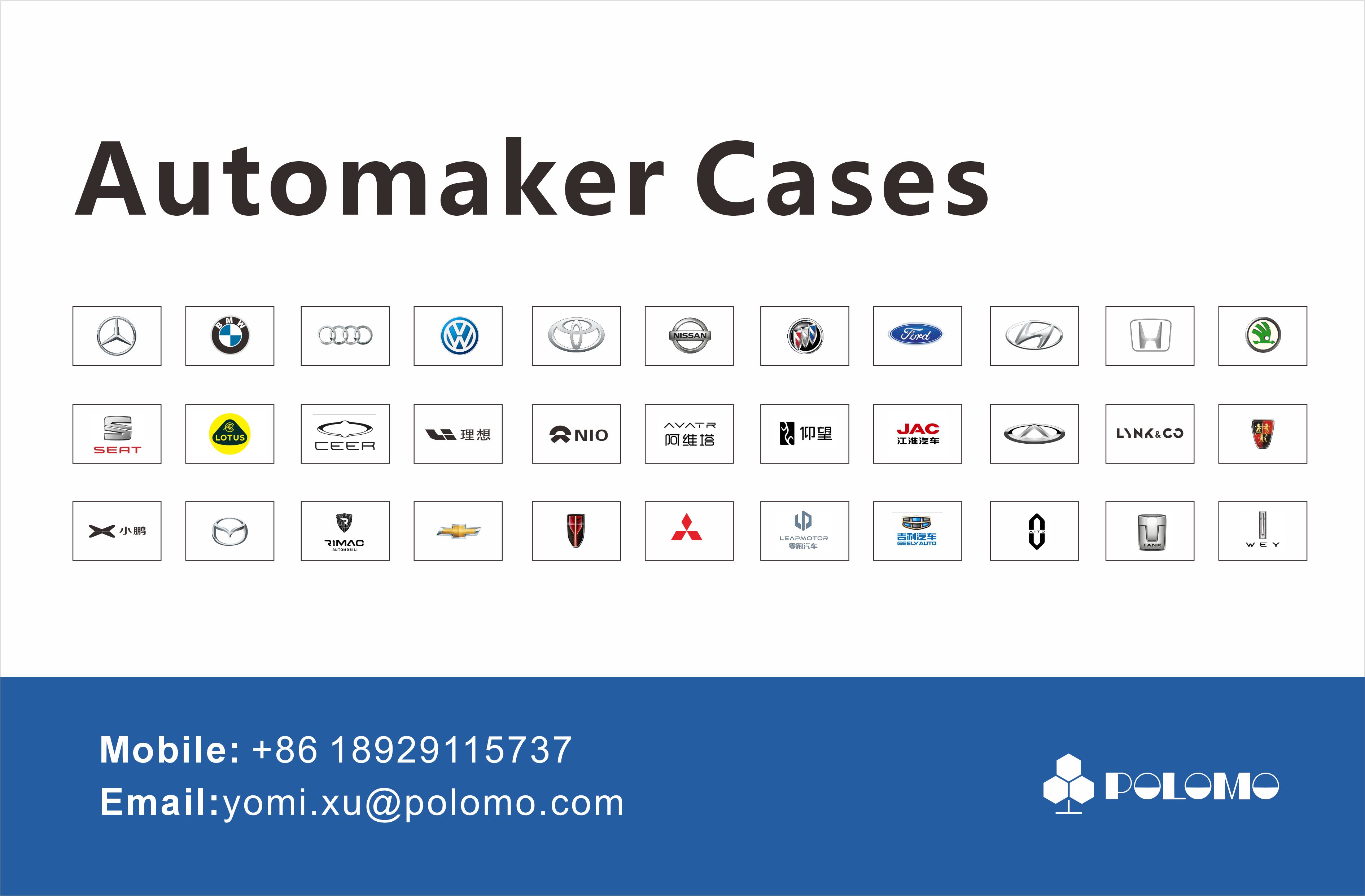 Automaker cases using certified silicone OCA across 120 plus vehicle models