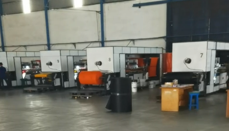 42-unit Zhengxin machine fleet installed at a large Indonesian non-woven bag manufacturing group including ZXL-E700 machines
