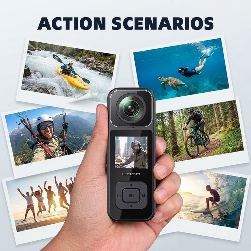 Outdoor Waterproof Action Camera for diving and water sports scenarios