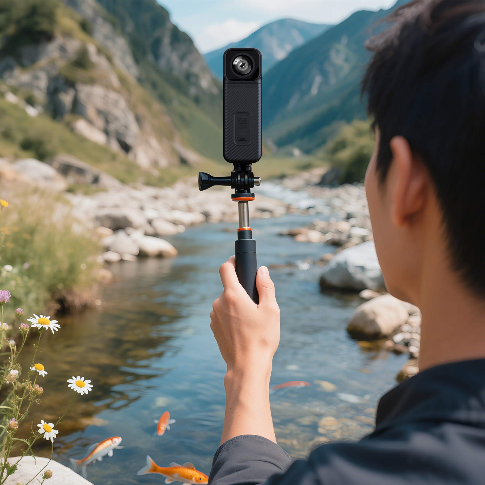 Travel Action Camera used for vlogging, hiking and daily recording