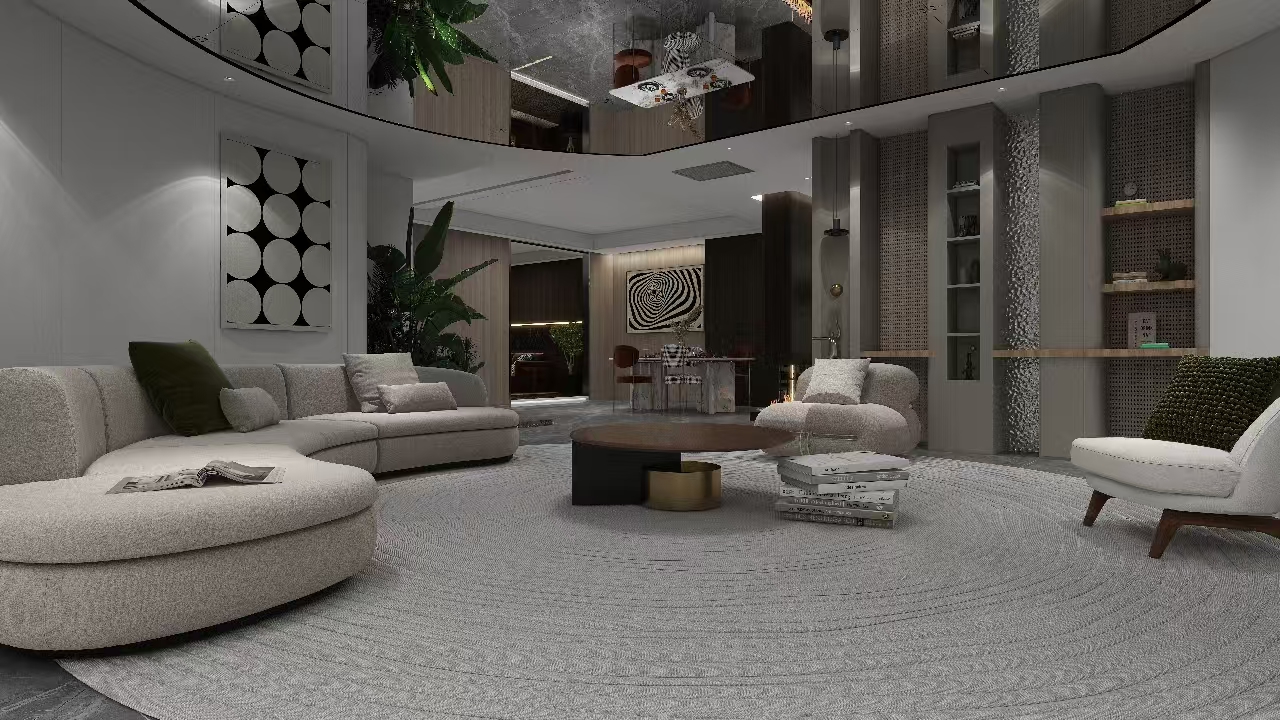 Interior wall and ceiling decoration reference using PVC panels