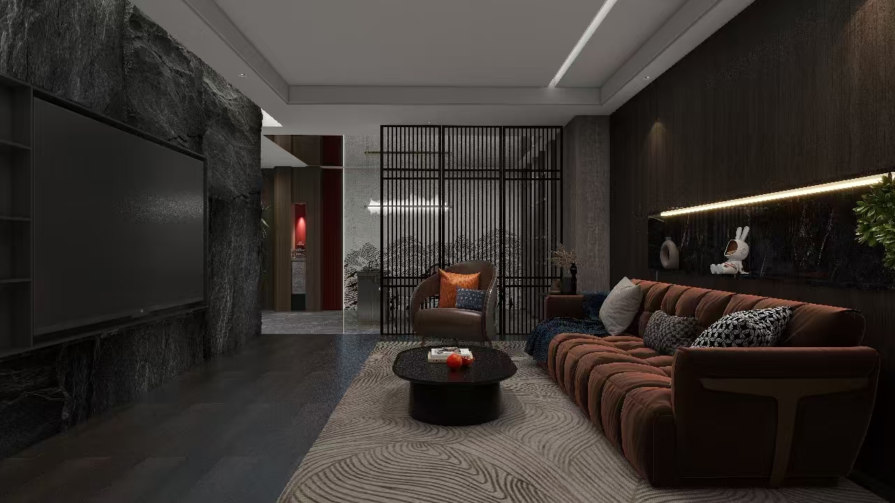 Interior wall and ceiling decoration with PVC partition wall panels