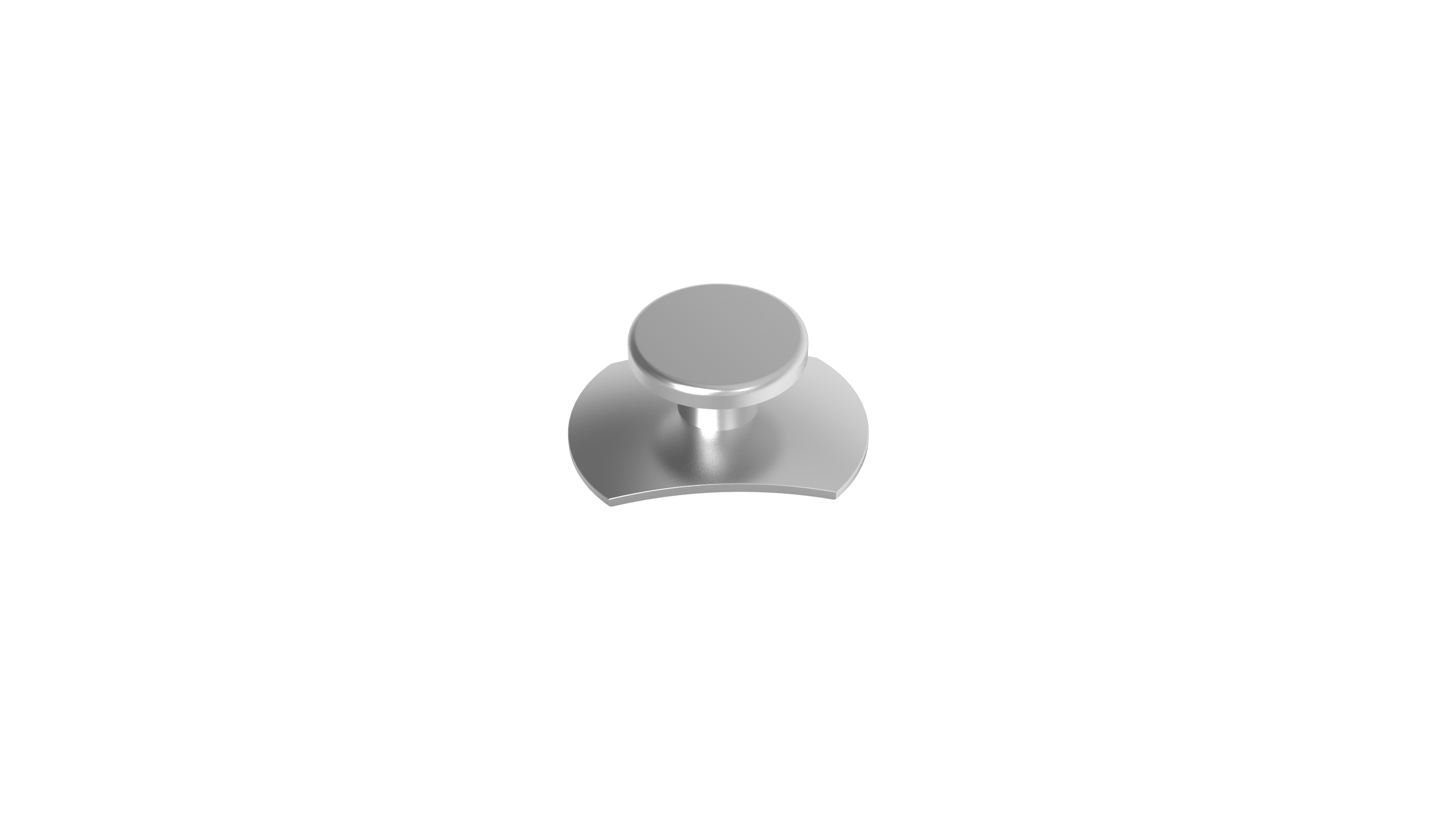 Weldable Lingual Button (elliptical base)