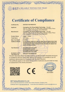 CE Certificate of Compliance