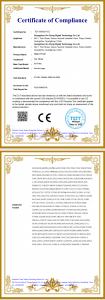 CE Low Voltage Directive (LVD) Compliance Certificate