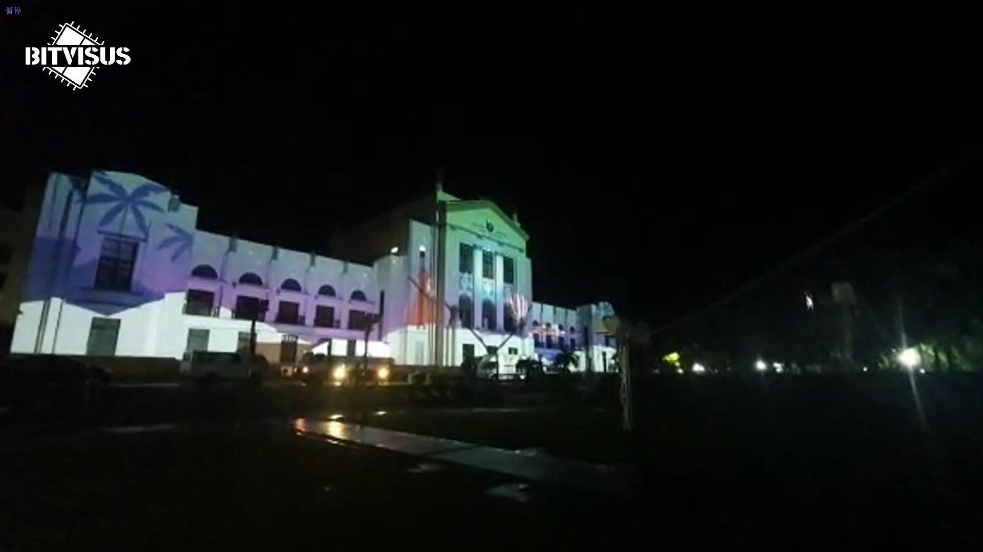 BIT-MSE-4K60-104Pro multi-screen expander and BIT-Ex-HDBT-150 extender in a six-projector building projection mapping show in Romania