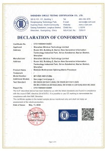 CE‑EMC DECLARATION OF CONFORMITY