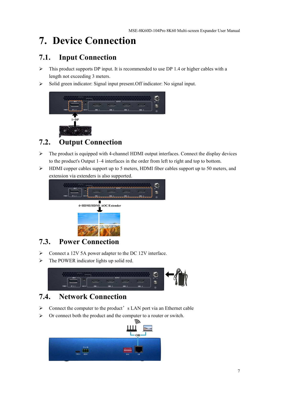 BIT-MSE-8K60D-104Pro-User Manual-Network Connection