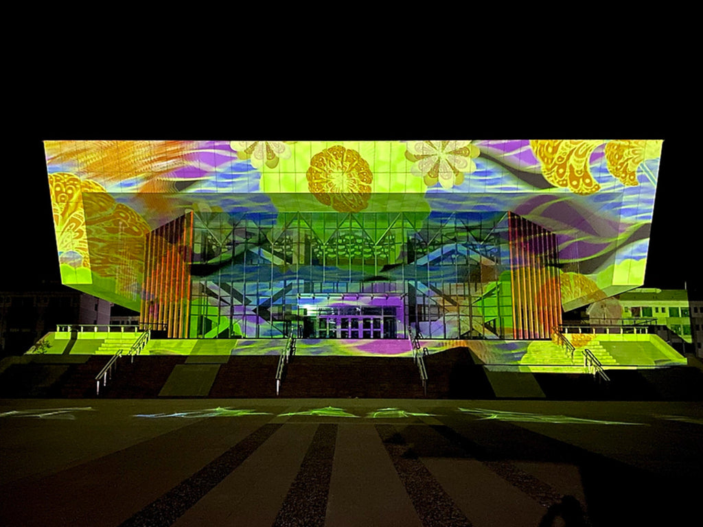 Romania 3D projection mapping light show with Bitvisus multi-screen expanders Building 3D projection mapping light show in Romania driven by Bitvisus video wall controllers and HDBaseT extenders