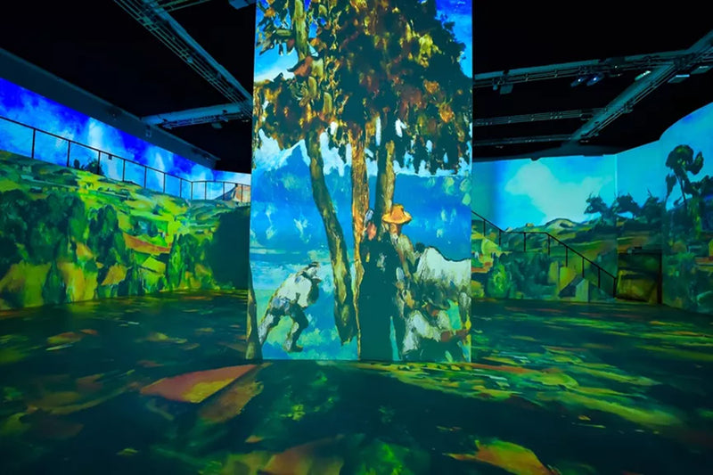 Shenzhen Cezanne immersive exhibition driven by BIT-VWC-409R controllers Cezanne immersive art exhibition in Shenzhen using twelve BIT-VWC-409R video wall controllers and over 100 projectors