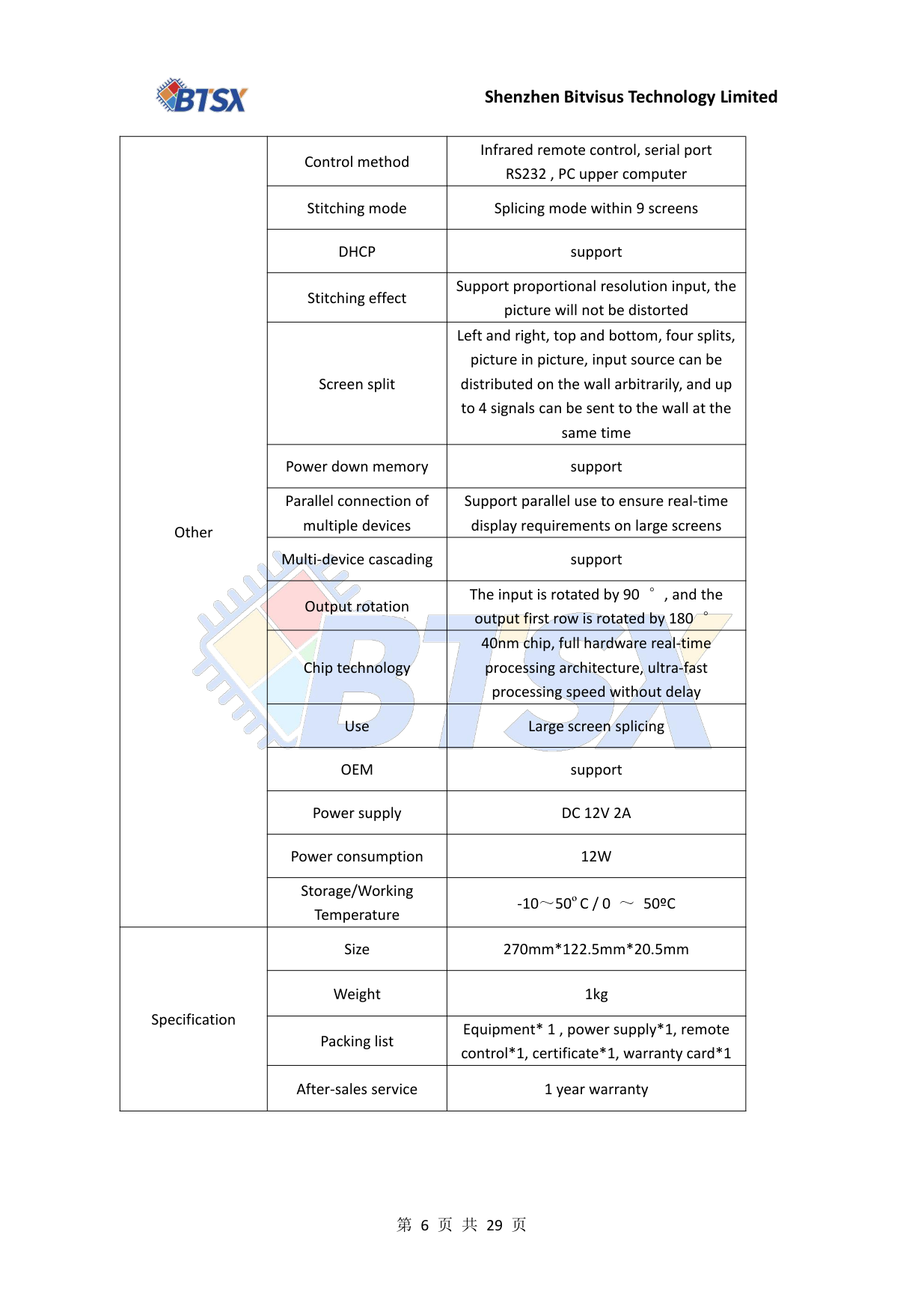 BIT-VWC-409R-User Manual-Product Specifications_06
