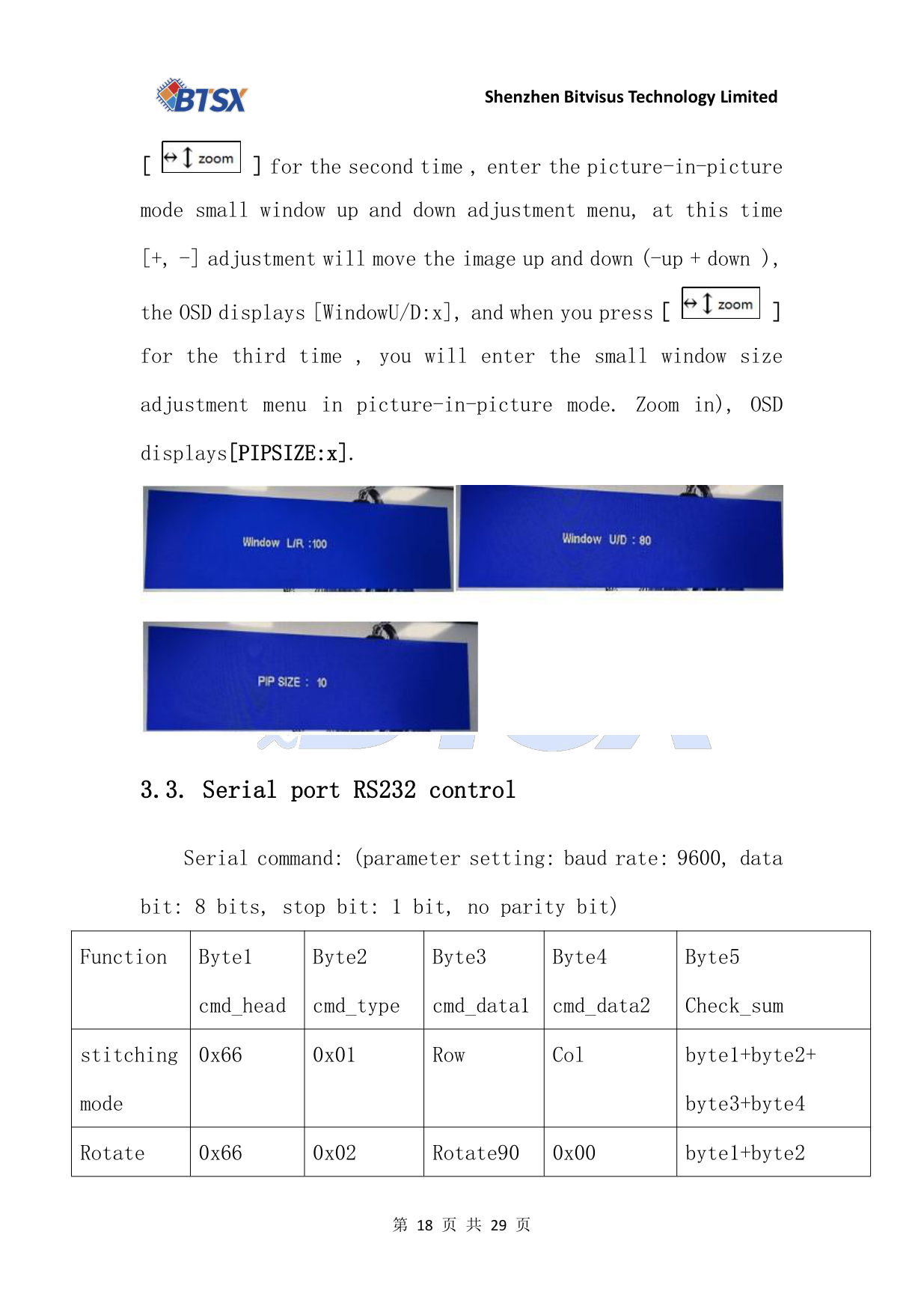 BIT-VWC-409R-User Manual-Remote Control Operation Instructions