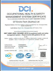 Occupational Health & Safety Management System Certificate