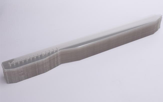 Plastic collar band used for shirt collar support during packing