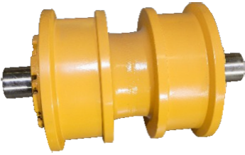 Double Flange Roller
THE MAIN FUNCTION OF THE TRACK ROLLER IS TO SUPPORT THE WHOLE WEIGHT OF THE 
CONSTRUCTION MACHINERY, AND TRANSFER THE WEIGHT TO THE GROUND, ROLL ALONG THE GUIDE 
RAIL OR TRACK SURFACE OF THE TRACK, AND AT THE SAME TIME LIMIT THE LATERAL SLIPPAGE OF THE 
TRACK TO PREVENT THE TRACK FROM FALLING OFF. DURING MECHANICAL STEERING, THE TRACK 
ROLLERS FORCE THE TRACK TO SLIDE ON THE GROUND TO ACHIEVE STEERING.