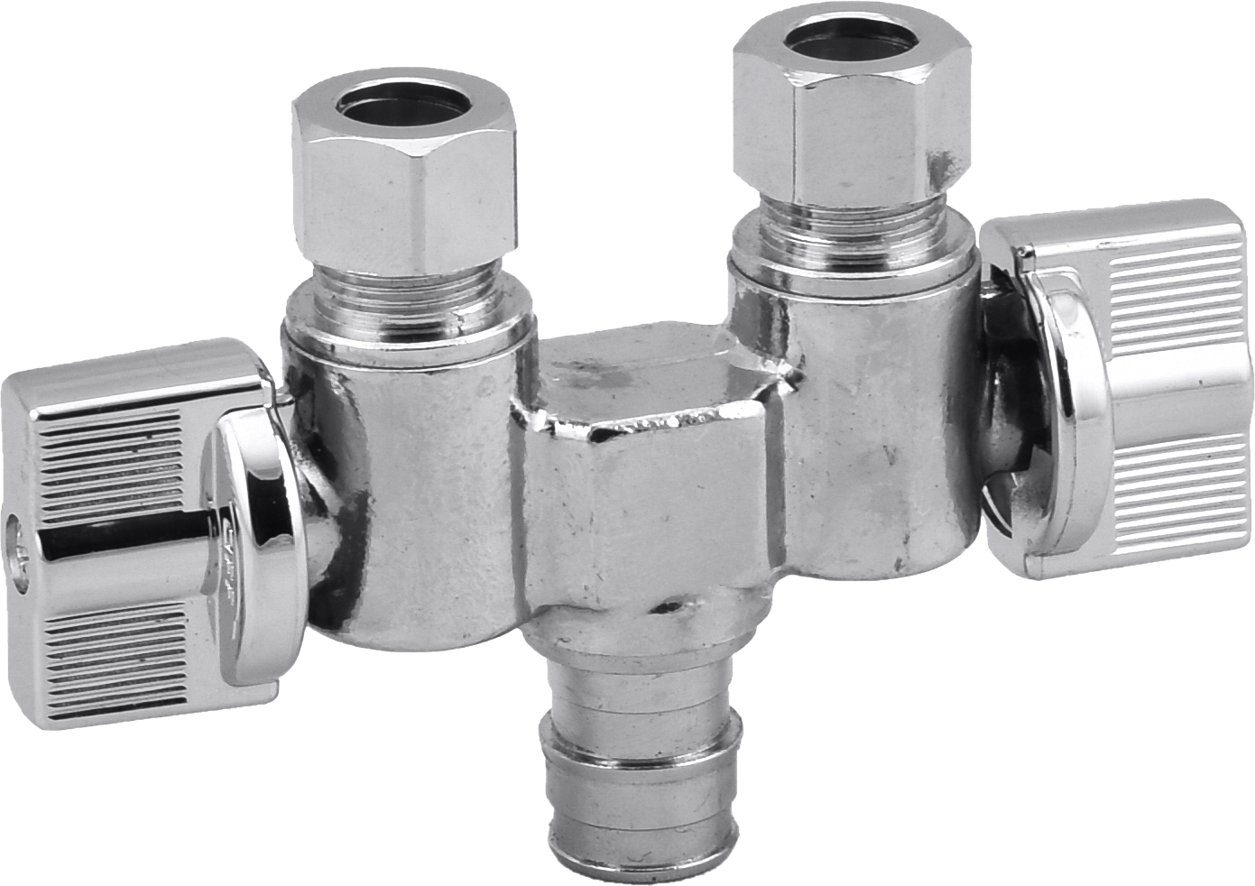 PEX-A to Compression Dual outlets supply stop