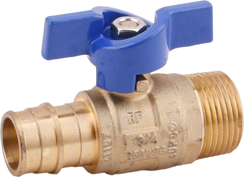 EXP TO MPT BRASS BALL VALVE