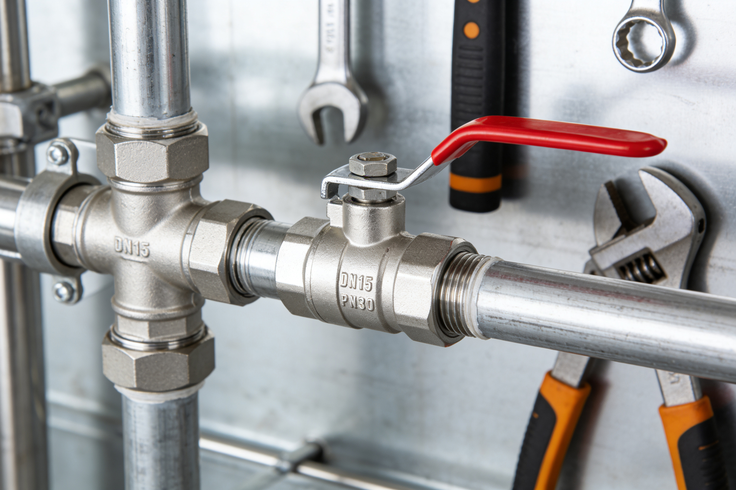 Brass valves for residential and commercial water supply and HVAC systems