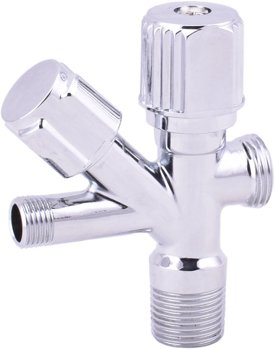 3-way angle valve