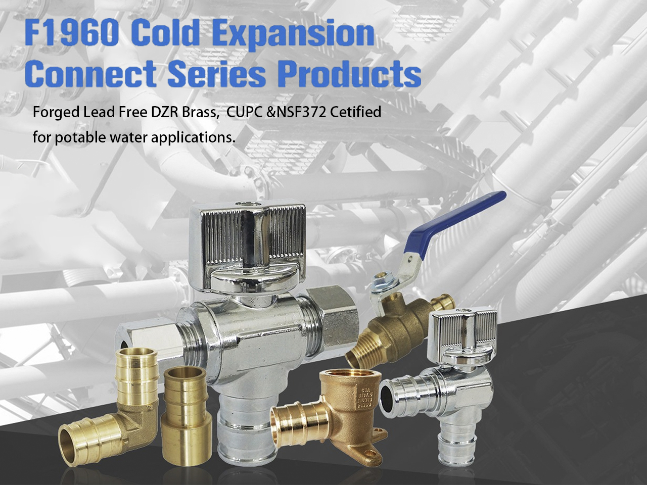 PEX and PEX-A brass valve and fitting products for sample and quotation requests