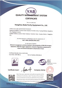 QUALITY MANAGEMENT SYSTEM CERTIFICATE