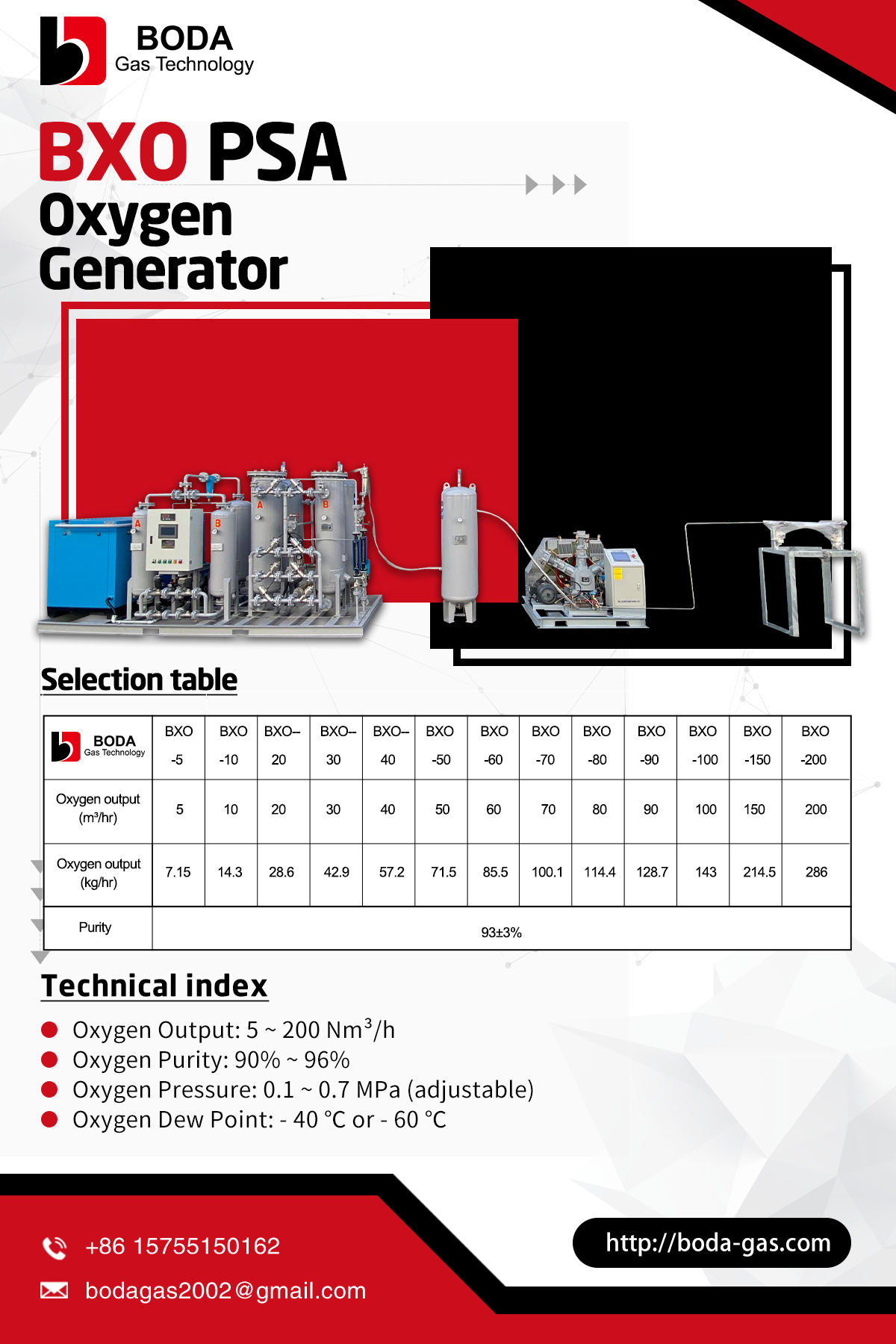 BXO Oxygen generator