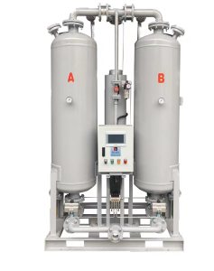 Heated compressed air desiccant dryer