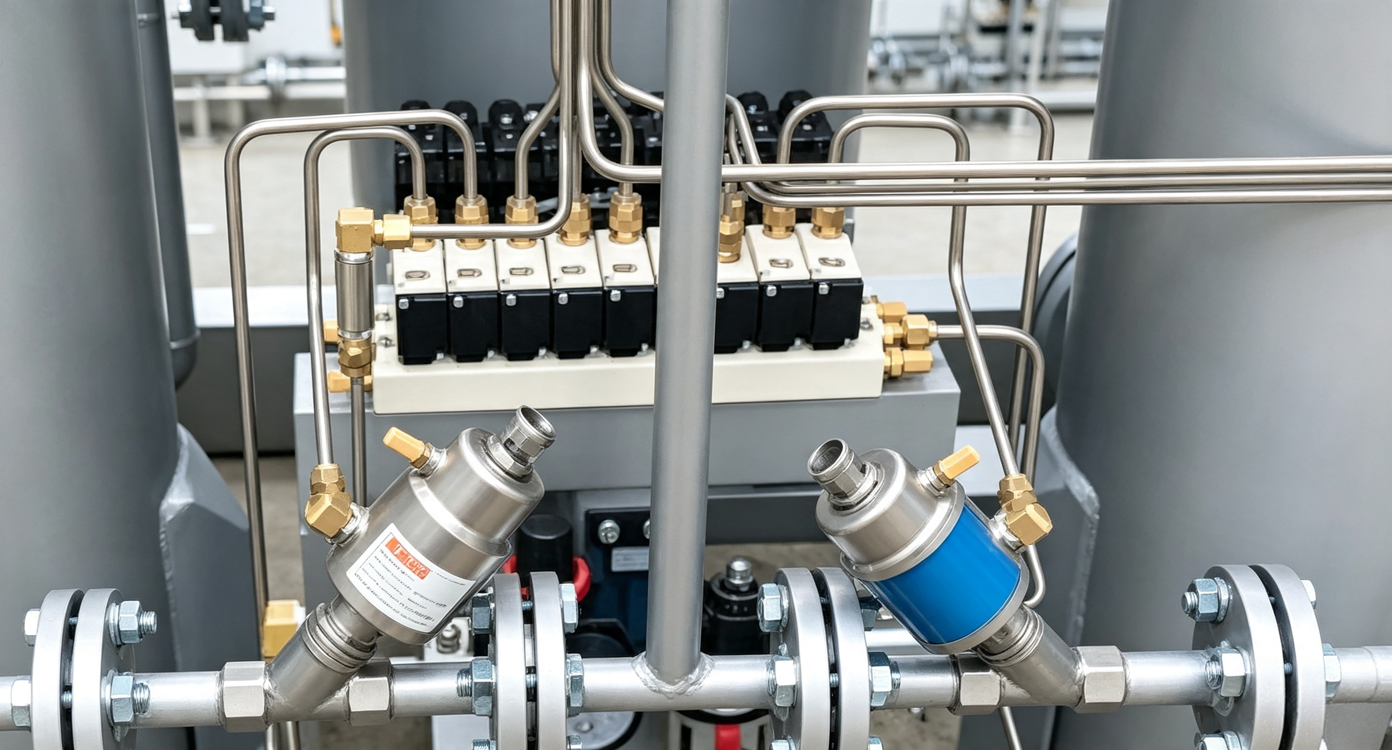 304 stainless steel regeneration-gas pipeline used to protect purity stability in PSA nitrogen generators