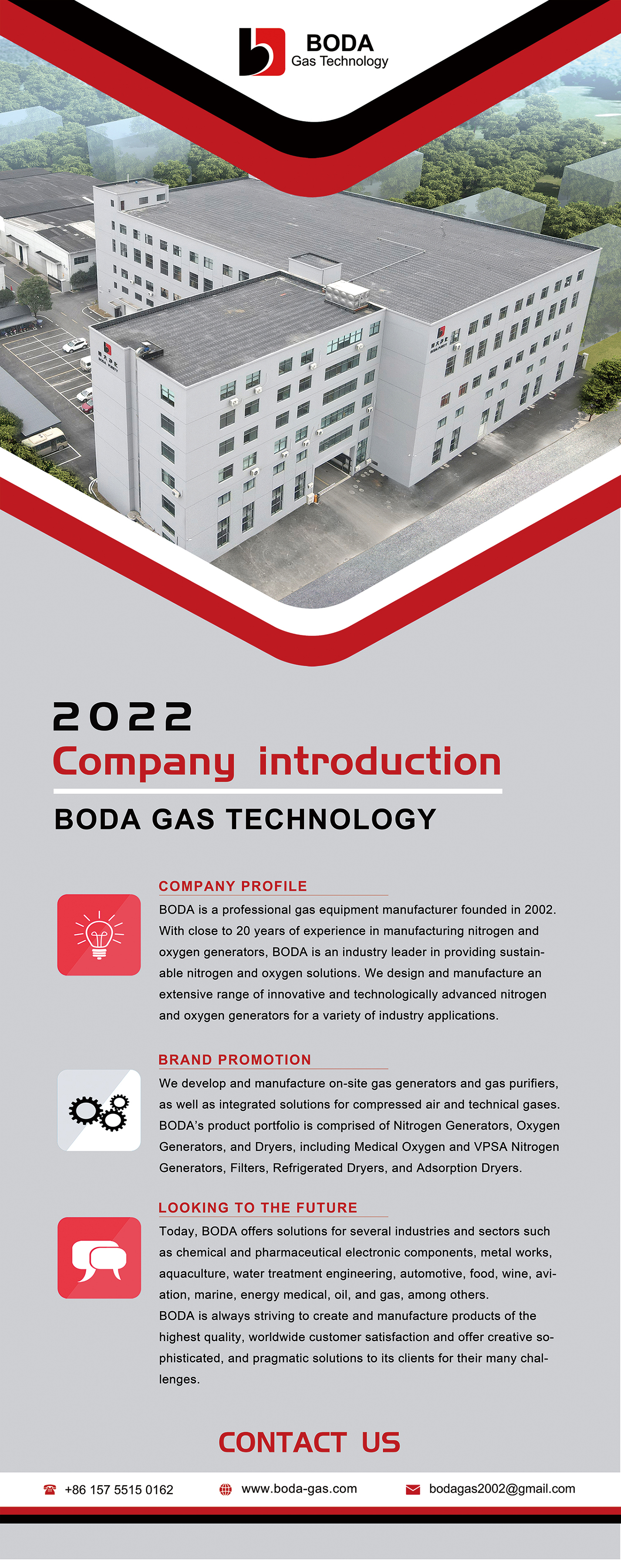 BODA GAS company introduction and product manual
