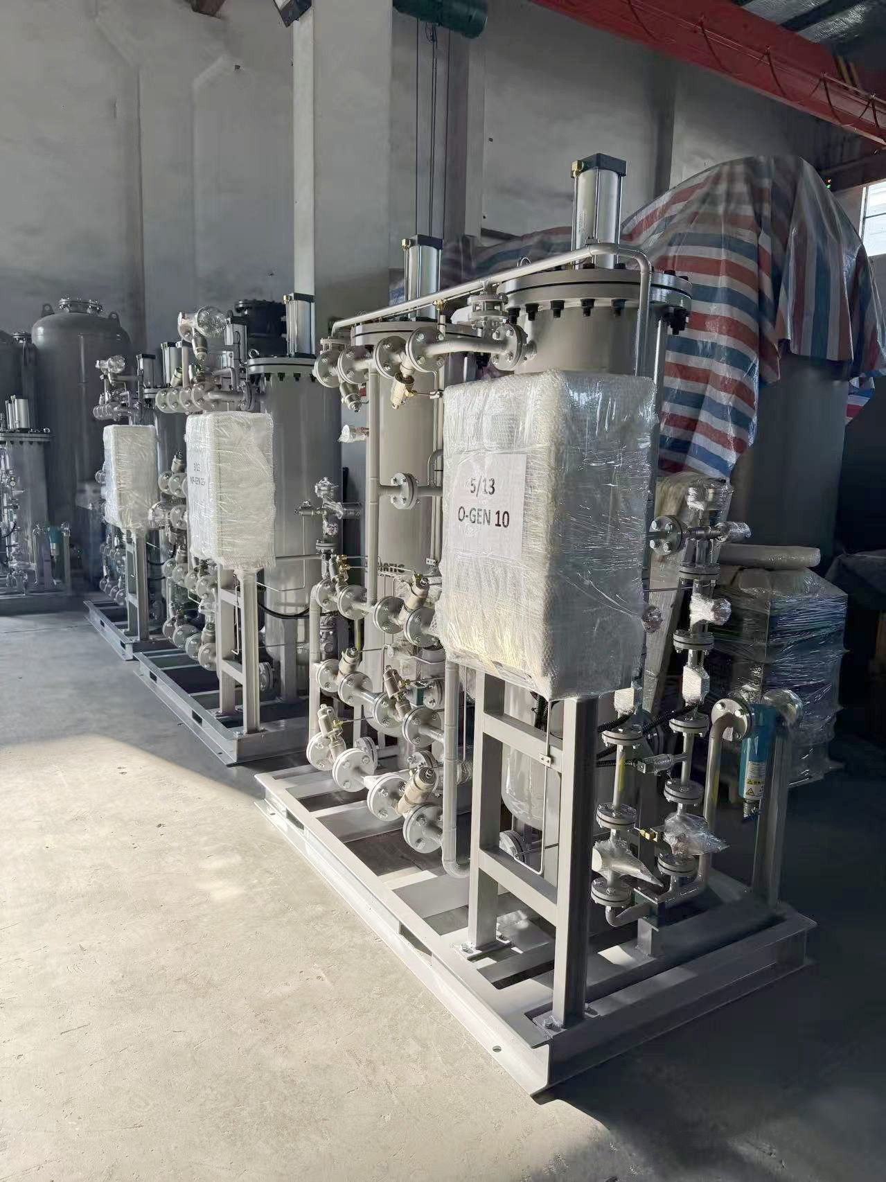 OEM nitrogen generator configured with a matched upstream purification train