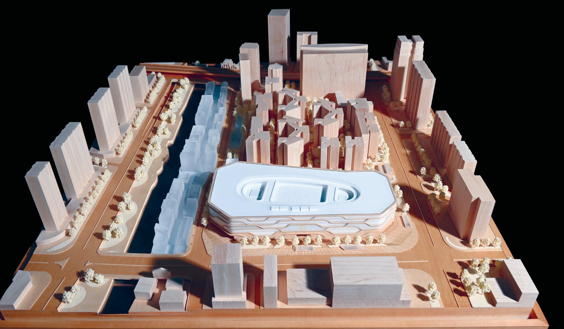 Retail project scale model for Wuhan SKP shown as architectural display piece