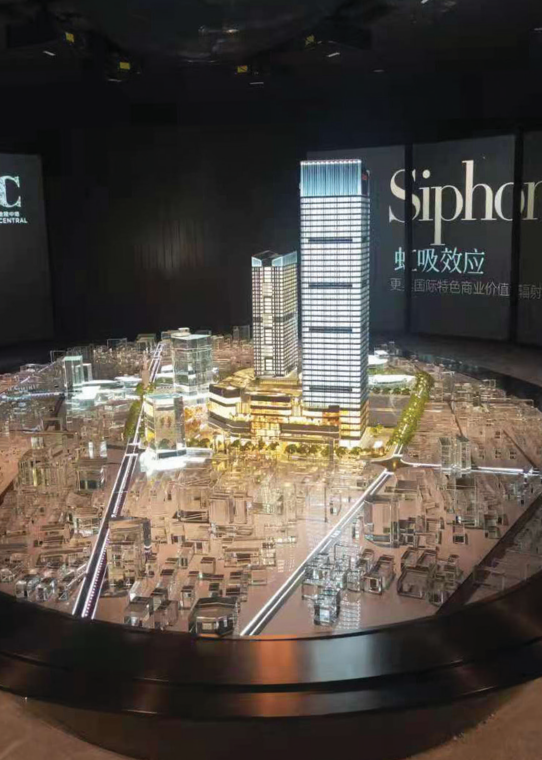 High-detail architectural window display model for the Jinling Project by Hongkong Land