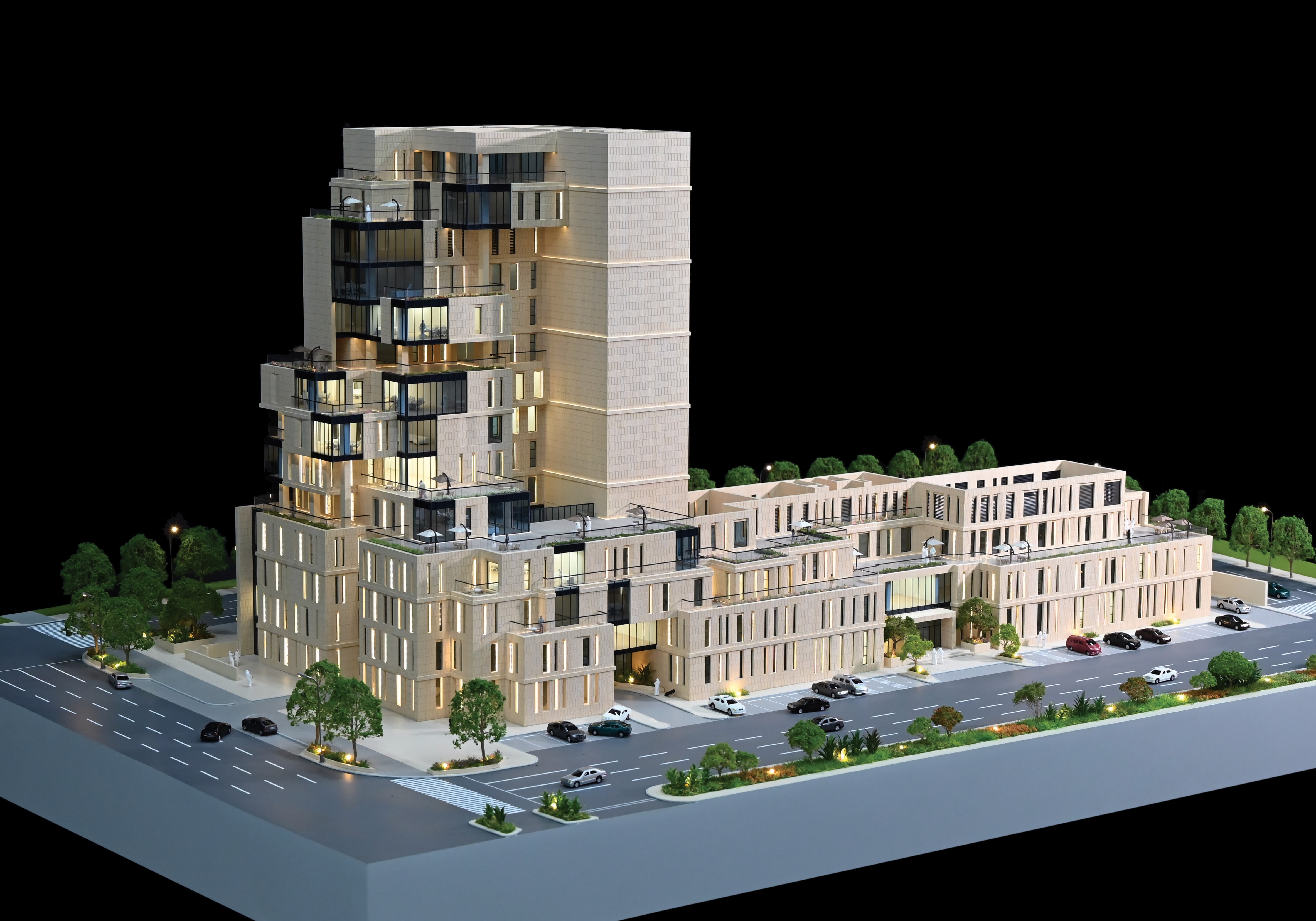 Capital Boulevard Apartment residential architectural model for a project in Saudi Arabia