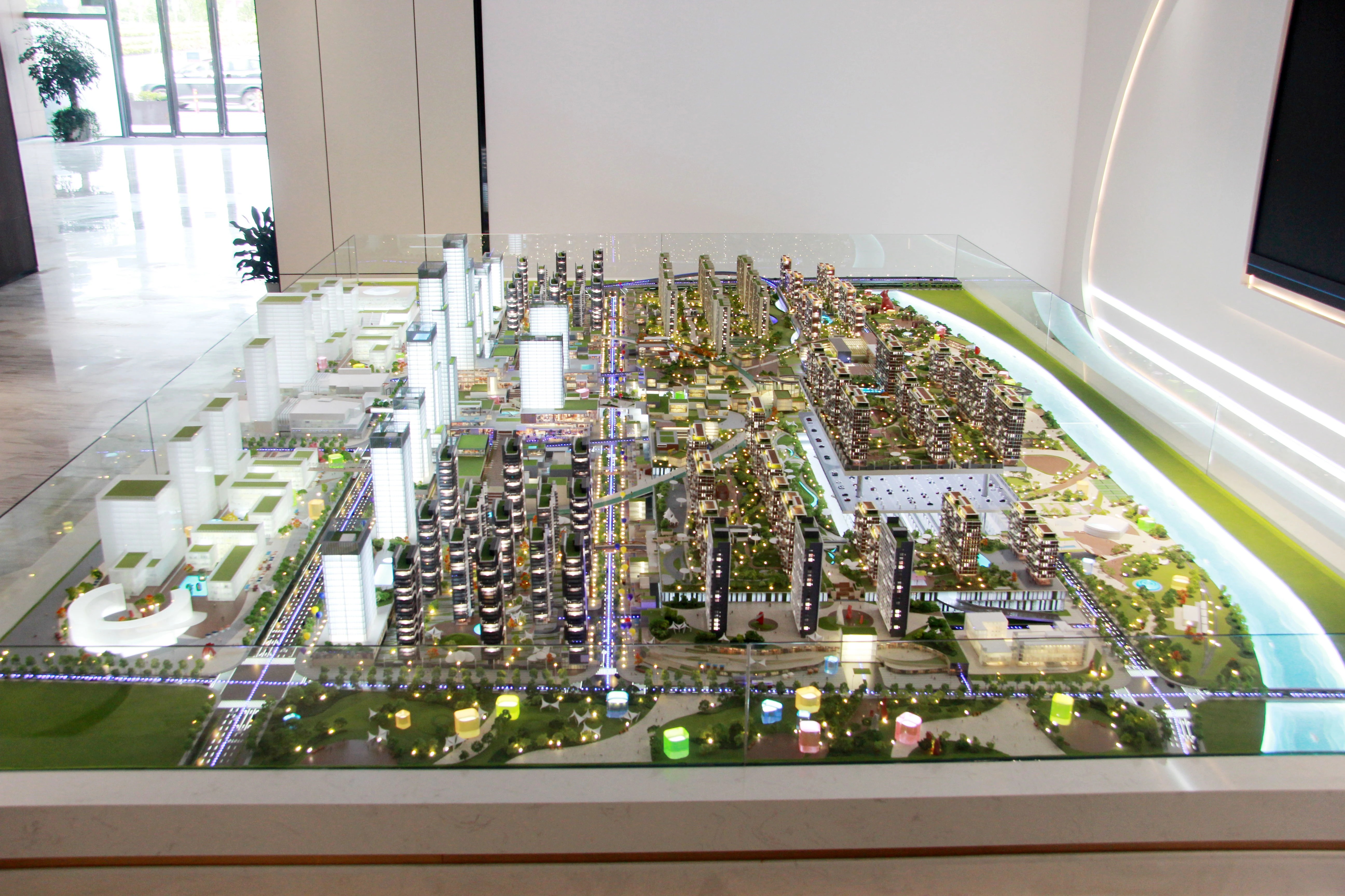 Ningbo Rail Transit Administrative Office Building architectural presentation model
