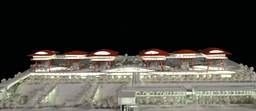 Chongqing Cuntan Port project scale model representing logistics and infrastructure context